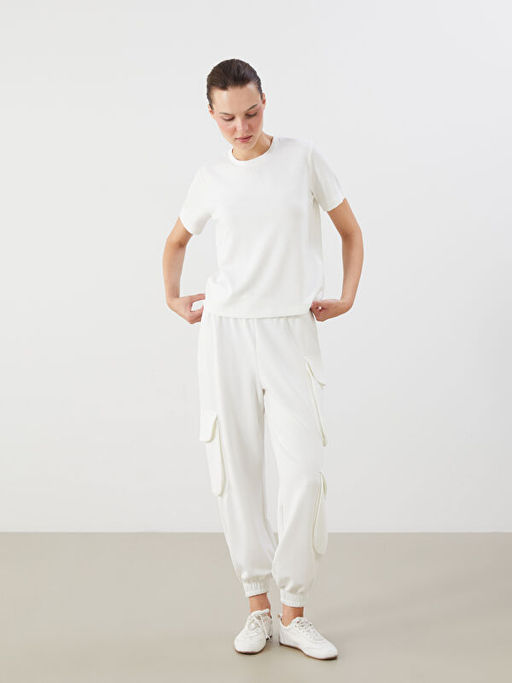 Bisiklet Yaka Nak??l? Kad?n Ti??rt