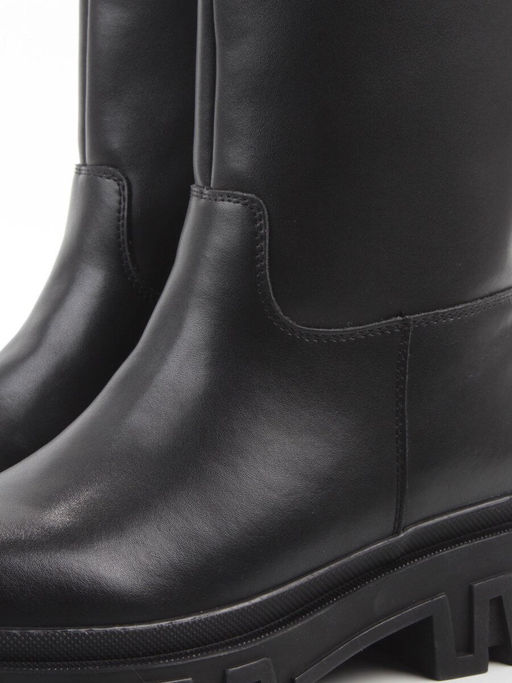 04-PAT148-1Z BLACK Ботинки зимние женские (натуральная кожа, 100% шерсть)