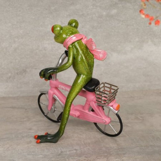 Фигурка Лягушка на велосипеде 17 см / YX69007-1 /уп 12/ - Галеонтрейд фото 3