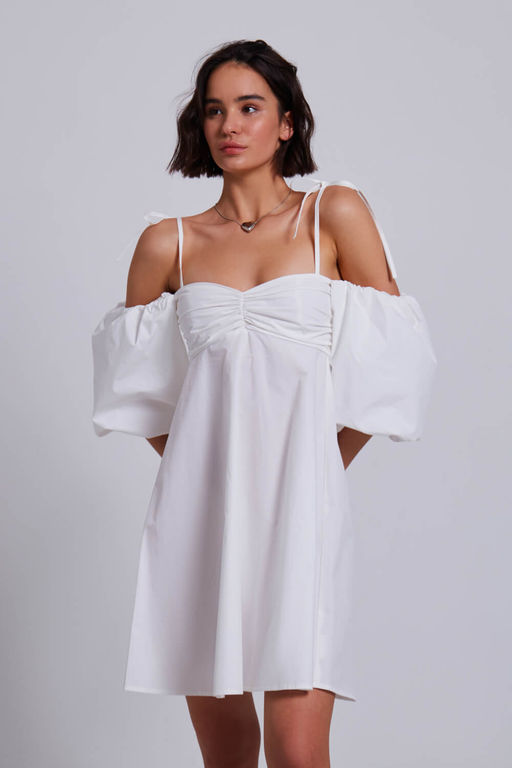 Платье-мини с объёмными рукавами - Incity фото 2