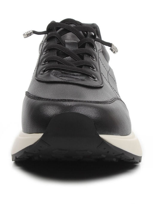 03-A970-1 BLACK Кроссовки женские (натуральная кожа)