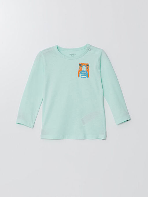 Bisiklet Yaka Bask?l? K?z Bebek Pijama Tak?m - Waikiki фото 2