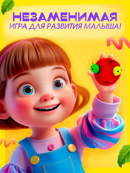 Развивающая игрушка IQ-ZABIAKA «Сенсорное яблочко», 3+
