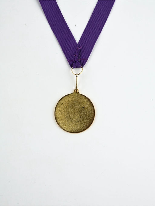 Медаль с уф-печатью «Гимнастика», диам. 5 см, золотая, с лентой
