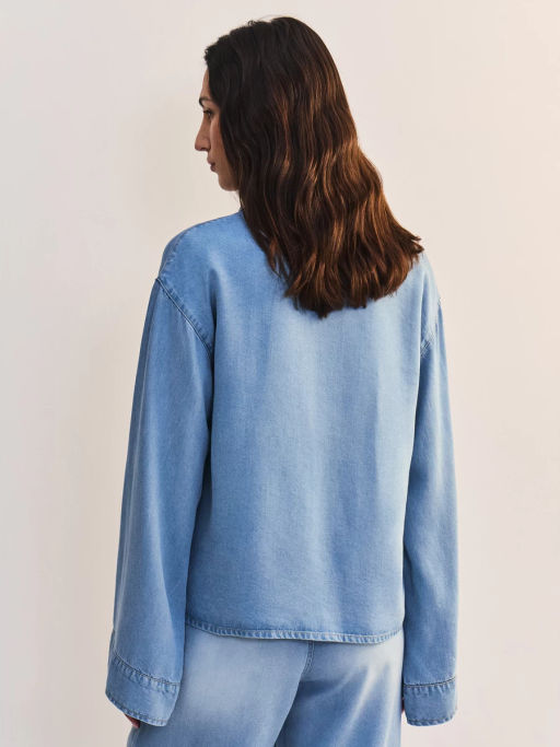 Джинсовая рубашка из тенселя ZR2605092357-101 / Zarina