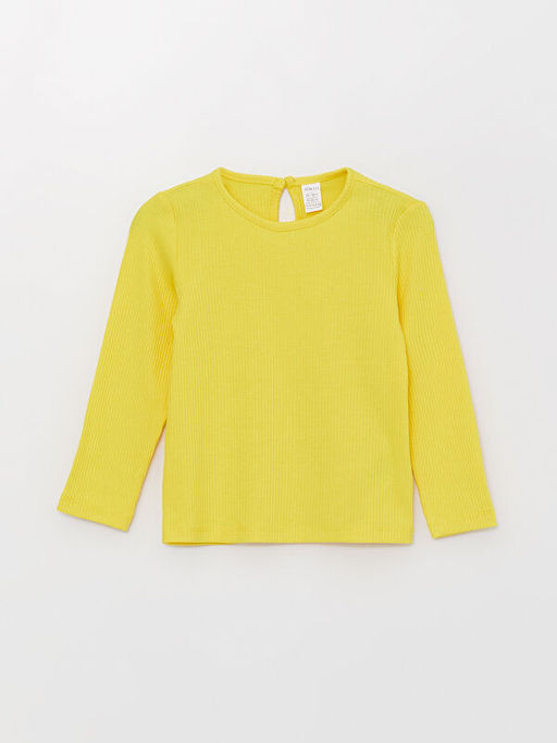 Bisiklet Yaka Uzun Kollu Basic K?z Bebek Pijama Tak?m? - Waikiki фото 2