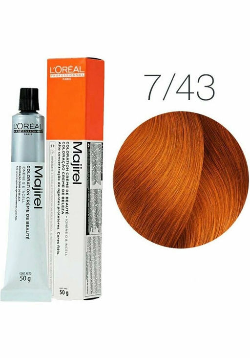 -14% Majirel 7.43 Блондин медно-золотистый, крем-краска 50 мл
