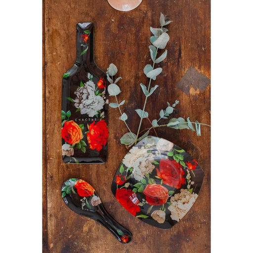 Тарелка в форме бутылки стеклянная Дорого внимание «Счастье», 11.3×34.5 см