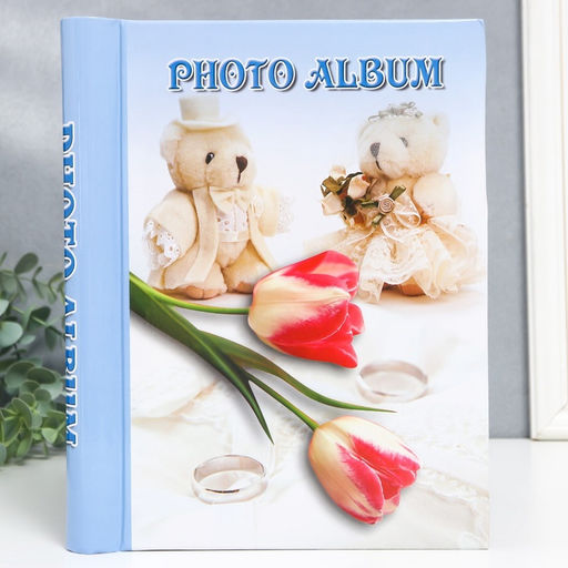 Фотоальбом магнитный на 20 листов Цветы, МИКС