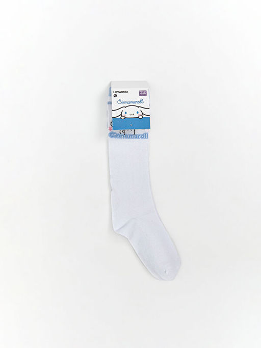 Cinnamoroll Desenli K?z ?ocuk Diz Alt? ?orap 2li