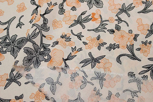 Штапель Капуцин цв.персиковый, ш.1.45м, вискоза-100%, 100гр/м.кв - Купава фото 6