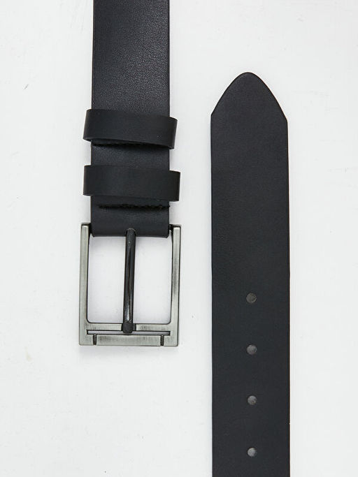 Deri G?r?n?ml? Erkek Kemer