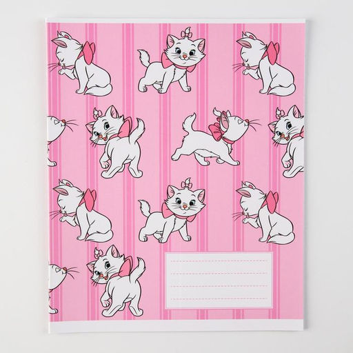 Цена за 10 шт. Тетрадь в клетку 12 листов, 5 видов МИКС, обложка мелованный картон, Коты Аристократы