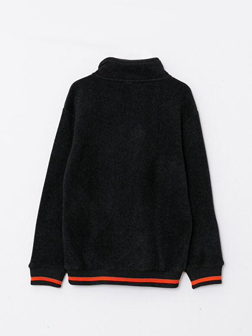 Dik Yaka Nak??l? Uzun Kollu Polar Erkek ?ocuk Sweatshirt - Waikiki фото 2