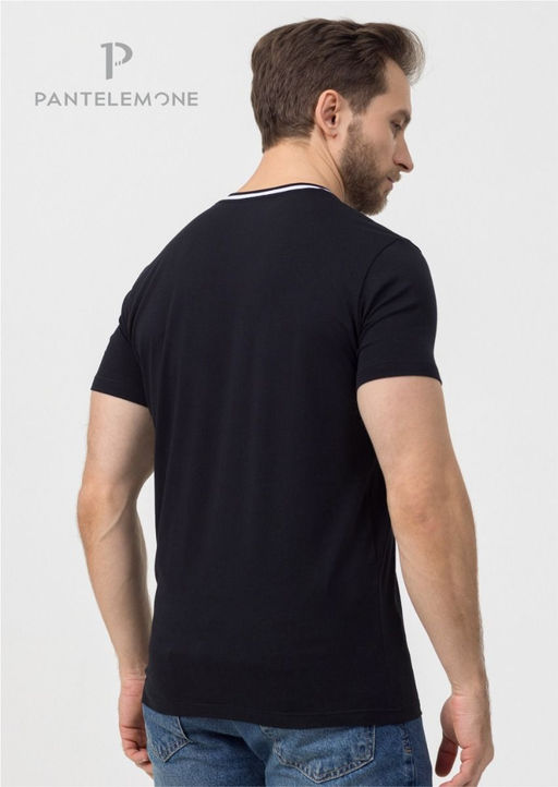 Новинка. Мужская футболка с V-обр. вырезом (58-62) - Pantelemone фото 5