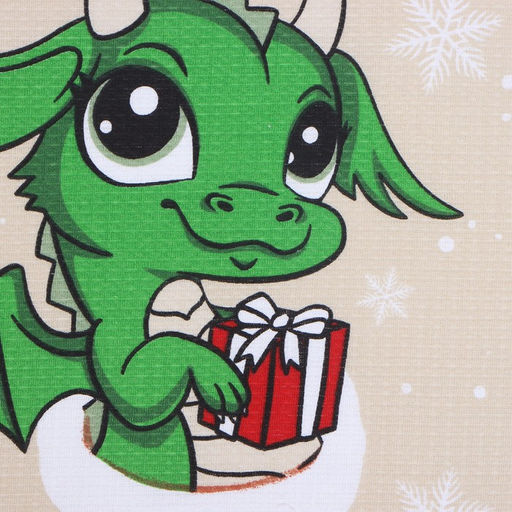 Полотенце Доляна Дракоша в носочке 28х46 см, 100% хл, вафля 160 г/м2  фото 3