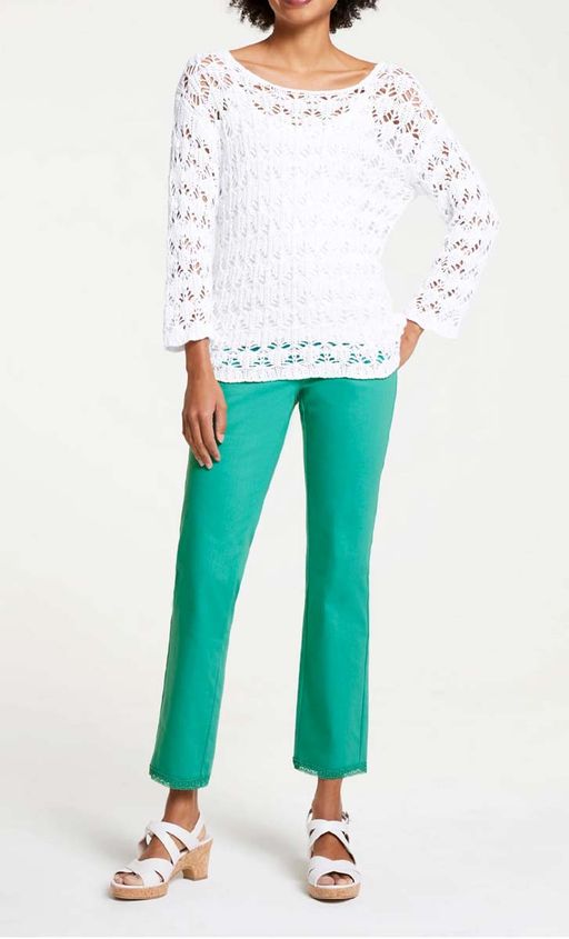 Пуловер, белый - Linea tesini фото 5