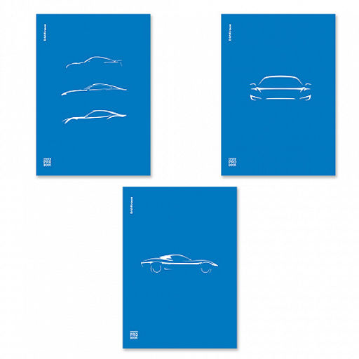 Цена за 3 шт. Тетрадь общая ученическая с пластиковой обложкой на скобе ErichKrause Mirage, синий, А4, 48 листов, клетка_MIX-PACK  фото 2
