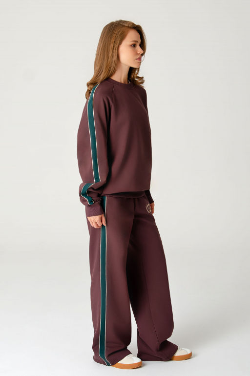 Арт. 2-543 Костюм женский с брюками 44-50 (4 шт) Цвет:коричневый - Калинка фото 35