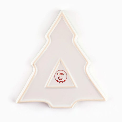 Блюдо новогоднее «Зайка», 23×22×2 см, ручная работа