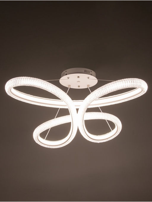 Люстра Carla 45 Вт LED 4000-6000К белая 15×65×62+120 см