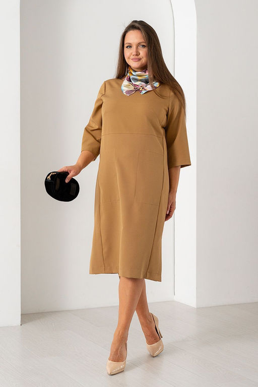 Платье А-3571 кэмел - Angelika фото 3
