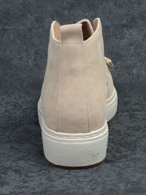 01-5172-5 BEIGE Ботинки женские демисезонные (натуральная замша, байка)