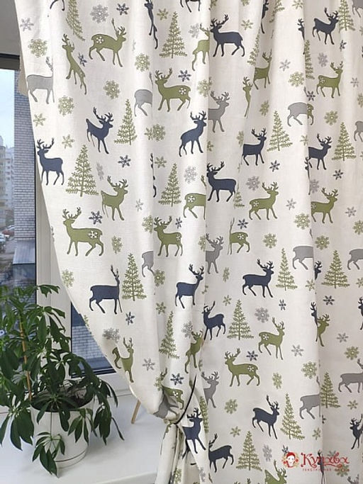 Рогожка Гренландия, цв.серый/оливковый, СОРТ2, ш.1.5м, хл-100%, 180гр/м.кв - Купава фото 4