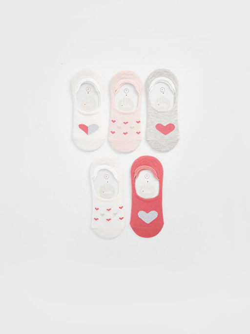 Desenli K?z ?ocuk Babet ?orap 5li