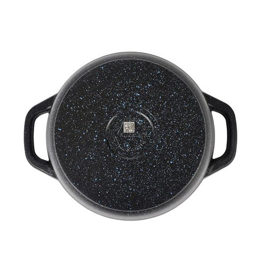 ЛА_АП_GRANIT (black) Кастрюля 4,5л со стекл крышкой, арт. кгч45а - Полимербыт фото 3