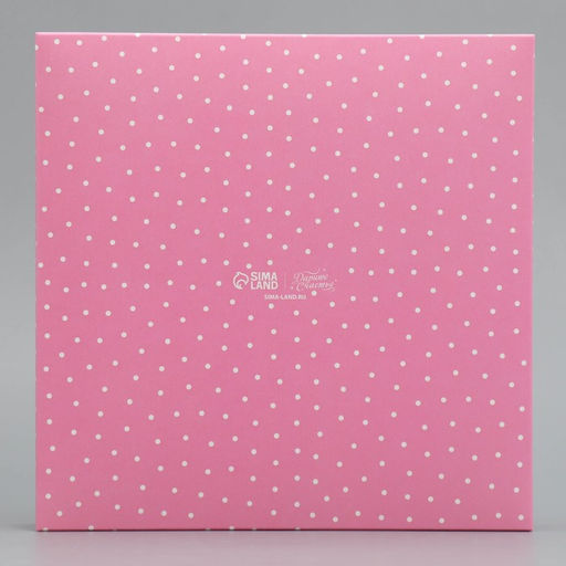 Цена за 5 шт. Коробка для конфет, кондитерская упаковка, 16 ячеек От всего сердца, 18.9?18.9?3.8 см