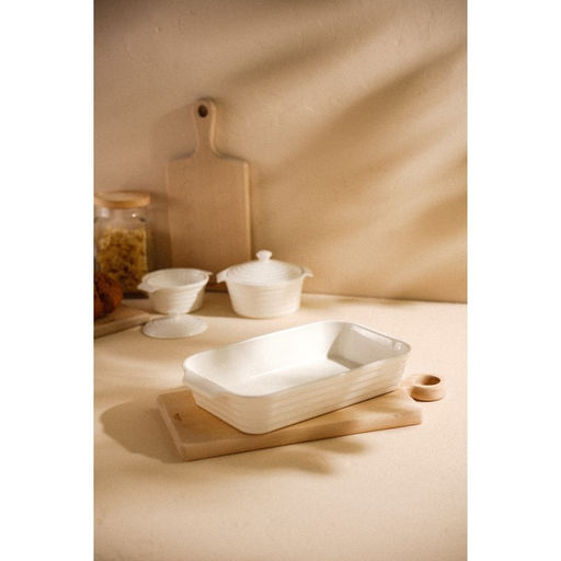 Форма для запекания SL Home «Санторини», 2.5 л, 36×20.5×6.5 см, жаропрочная керамика, белая