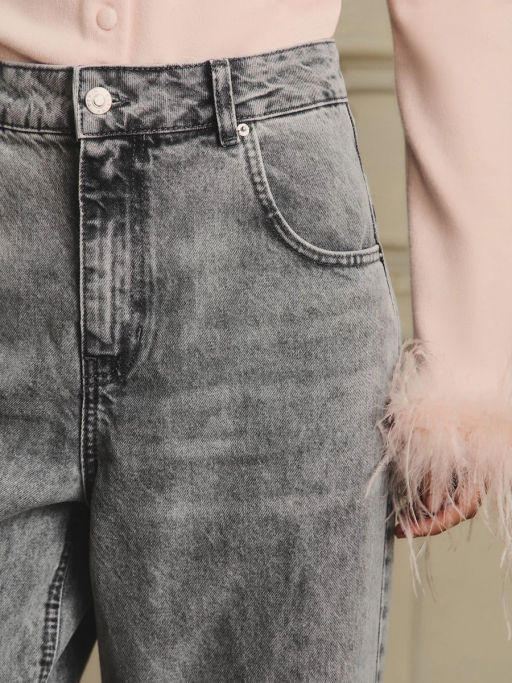 Джинсы wide leg с высокой посадкой / Zarina