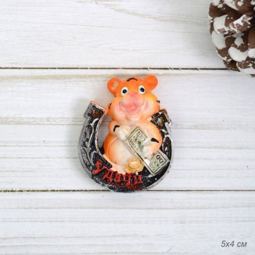 Магнит Тигр с подковой и деньгами / 21372 /уп 24/960/ - Галеонтрейд фото 5