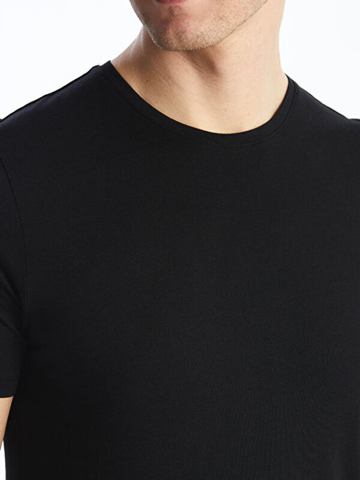 Bisiklet Yaka Penye Erkek Ti??rt