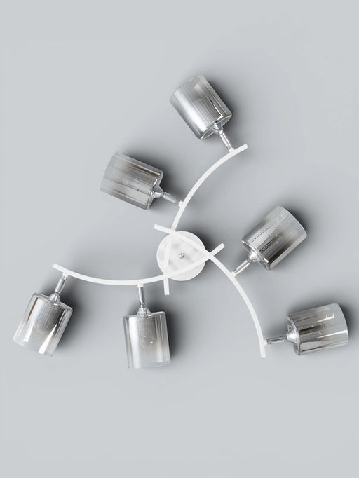 Люстра XA1682/6, 6×60 Вт, E27, белая