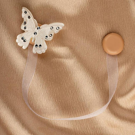 Цена за 2 шт. Подхват для штор «Бабочка красавица», 5×5 см, 31 см, цвет белый