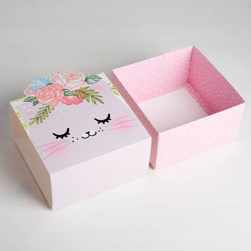 Коробка складная Кошечка, 15 х 15 х 8 см - Дарите счастье фото 5