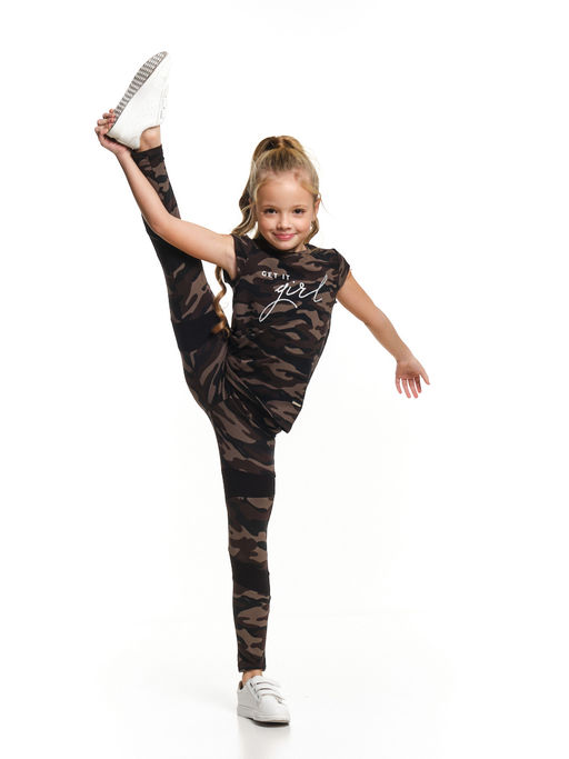 Леггинсы спортивные камуфляжные UD 4573 камуфляж - Mini maxi фото 9