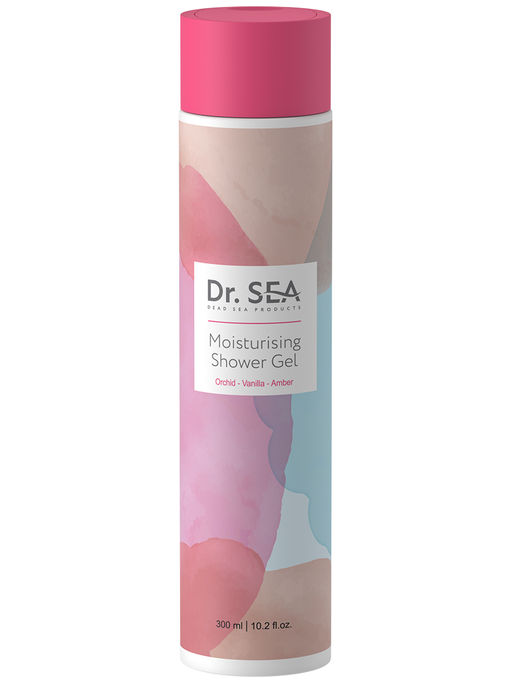 1055 Dr.Sea УВЛАЖНЯЮЩИЙ ГЕЛЬ ДЛЯ ДУША ОРХИДЕЯ - ВАНИЛЬ - АМБРА, 300 ml