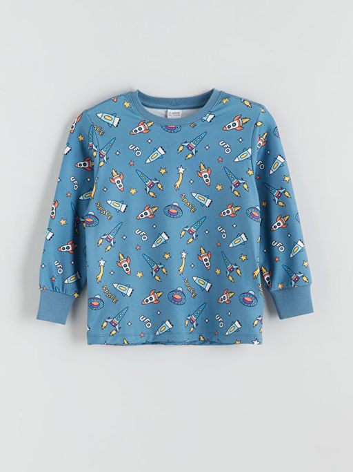 Bisiklet Yaka Erkek ?ocuk Pijama Tak?m?