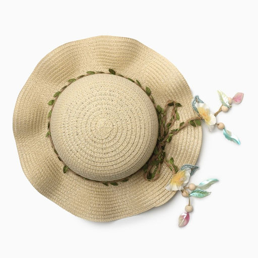 Шляпа для девочки MINAKU «Лианна», бежевая, размер 52