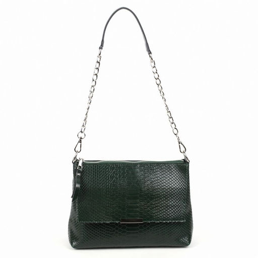 Женская кожаная сумка через плечо под змею 0173-6 - Cidirro фото 2