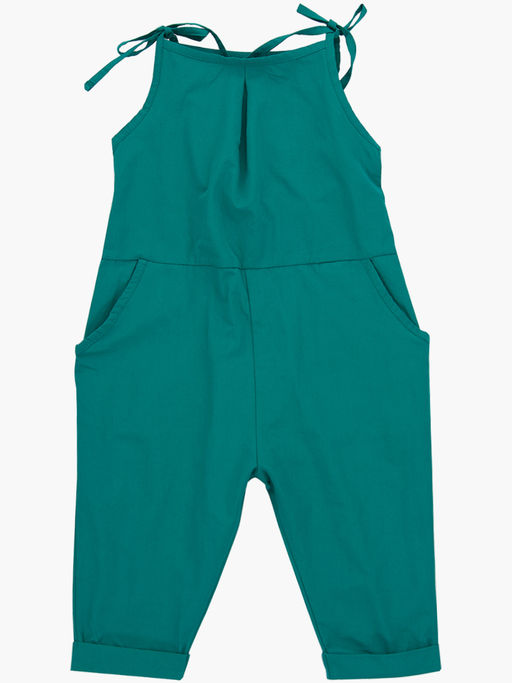 Комбинезон текстильный на завязках UD 7580 изумрудный - Mini maxi фото 3