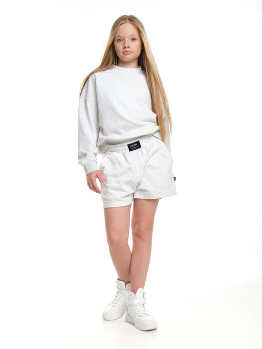 Свитшот базовый однотонный 22-7664 красный - Mini maxi фото 26