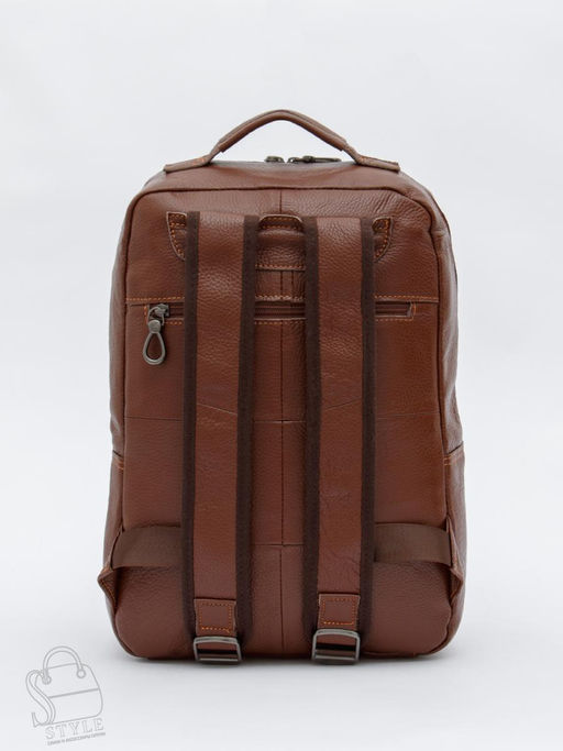 Рюкзак мужской кожаный 3921Z brown Zinimsk