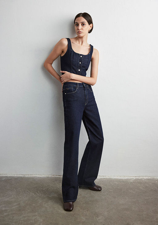 Victoria Gold Premium Koyu Rinse Jean Pantolon - Mavi фото 2