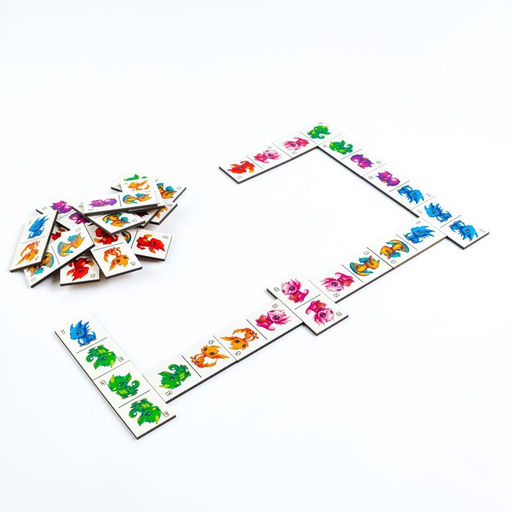 Домино «Дракончики», костяшка 6×3 см