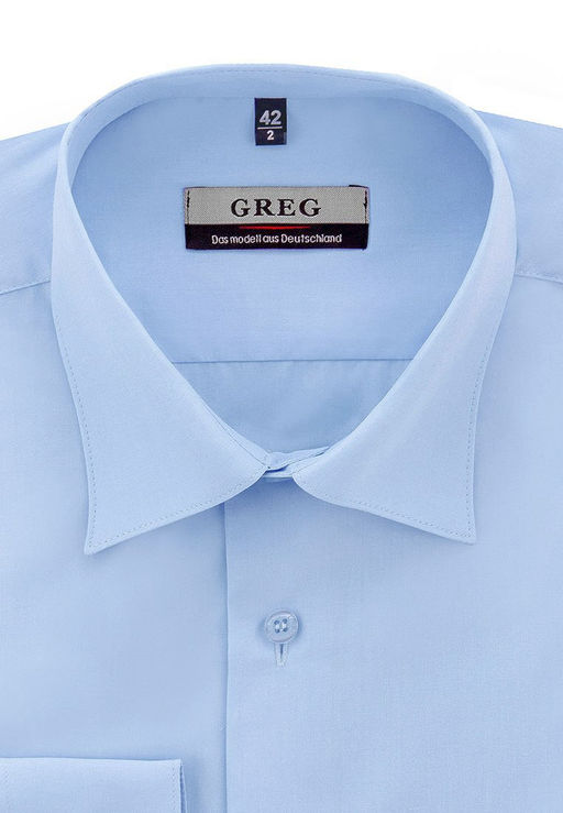 Сорочка мужская длинный рукав GREG 220/399/NBL/Z  фото 11