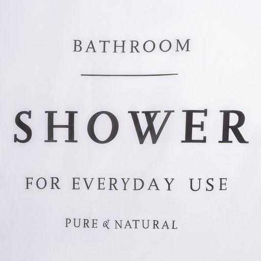 Штора для ванны Доляна SHOWER с люверсами, 180×180 см